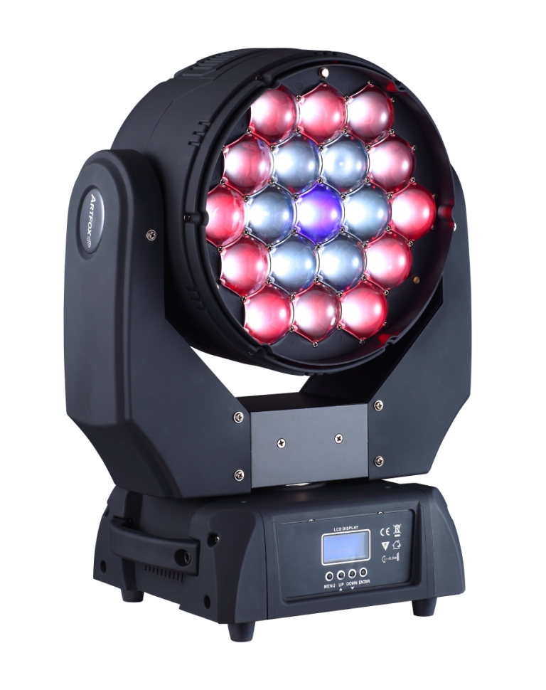 LED Moving Head:19x15w RGBW Quad LEDs, Circle Control
